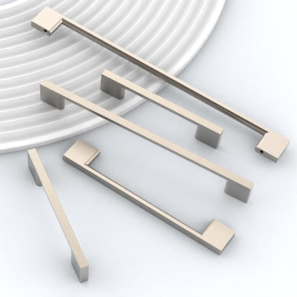 10 Pack Brushed Satin Nickel Cabinet Pulls 3.75 Inch Handles Hardware for Kitchen Cabinets Dresser Nickel Pulls