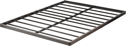 1.6 Inch Bunkie Board Queen Heavy Duty Low Profile Metal Queen Box Spring Bed Base Sturdy Mattress Foundation, Easy Assembly, Noise Free, Black