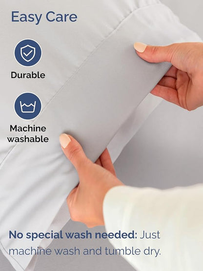 Extra Deep King Sheet Set - 6 Piece Breathable & Cooling Sheets - Hotel Luxury Bed Sheets Set - Easy & Secure Fit - Soft, Wrinkle Free & Comfy Sheets Set - French Grey Sheet Set w/Extra Deep Pockets