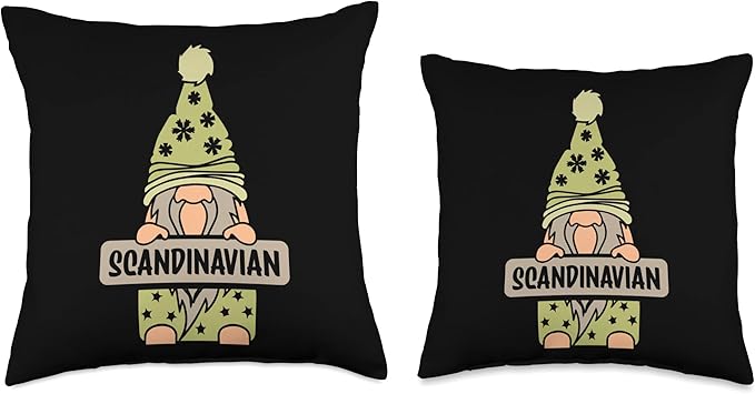 Skandinavian Scandinavic Scandinavian Scandinavia Nordic Throw Pillow