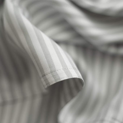 Full Sheets by Pure Bamboo, Genuine 100% Organic Viscose Derived from Bamboo Bed Sheet Set, Luxuriously Soft & Cooling, Double Stitching, Lifetime Quality Promise (Full, Stripes)