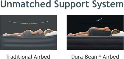 Intex Comfort Plush Elevated Dura-Beam Airbed with Built-in Electric Pump