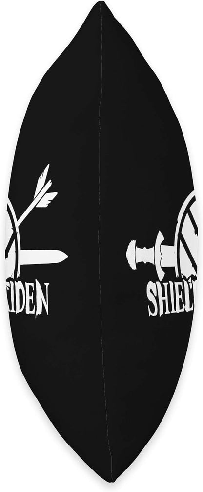 Viking Shield Maiden Scandinavian folklore Female Warrior Throw Pillow