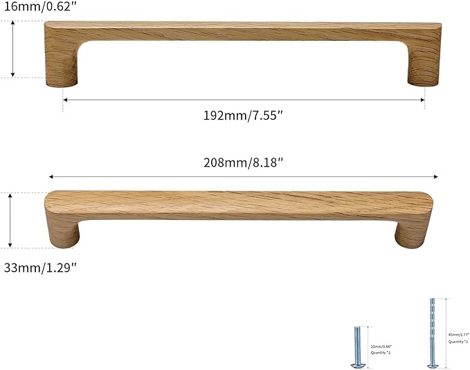 Burlywood Round 7-1/2in 10 pcs Wooden Drawer Pulls Handle pulls for cabinets Kitchen Cabinet Drawer pulls Cabinet Door Pull
