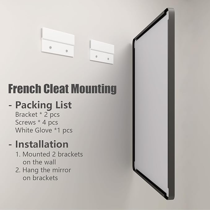 66x40 Inch Black Metal Framed Bathrrom Mirror for Wall, Large Black Matte Rounded Rectangle Bathroom Vanity Mirror, Anti-Rust, Shatterproof, Hangs Horizontally or Vertically