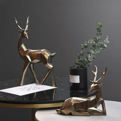 Statue Decorations 1 Pair of Celibate Deer Living Room Desktop Furnishings Scandinavian Creative Home Decor Ornaments Ornaments Wine Cooler Decorative Ornaments Home Decor Object