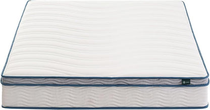 ZINUS 10 Inch Spring Sensation Hybrid Mattress [New Version], Queen, Fiberglass Free, Medium Firmness, Durable Support, Certified Safe Foams & Fabric, Mattress in A Box