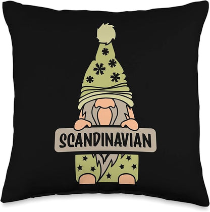 Skandinavian Scandinavic Scandinavian Scandinavia Nordic Throw Pillow