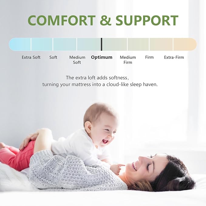 Premium Viscose Made from Bamboo Twin XL Size Mattress Topper for Back Pain, 1200 GSM Quilted Fitted Extra Thick Mattress Pad,Pillow Top Mattress Cover with Deep Pocket Up to 21 Inches（39 * 80inch）