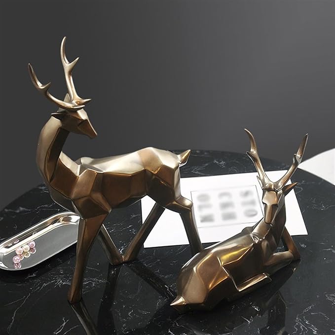 Statue Decorations 1 Pair of Celibate Deer Living Room Desktop Furnishings Scandinavian Creative Home Decor Ornaments Ornaments Wine Cooler Decorative Ornaments Home Decor Object