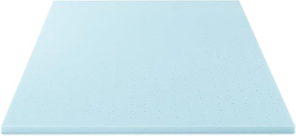 Best Price Mattress 1.5 Inch Ventilated Memory Foam Mattress Topper, Cooling Gel Infusion, CertiPUR-US Certified, Dorm Essentials, King
