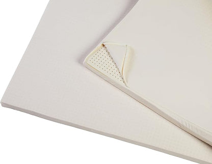 Pure Green Natural Latex Mattress Topper w/Jersey Cover - Soft - 3 Inch - Twin XL Size (GOTS Certified Organic)