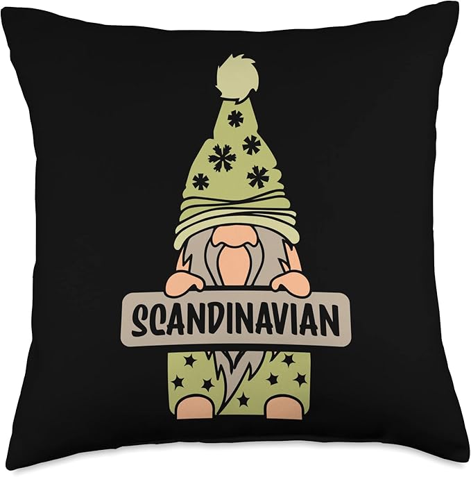 Skandinavian Scandinavic Scandinavian Scandinavia Nordic Throw Pillow