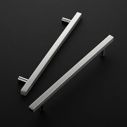 Ravinte Brushed Nickel Cabinet Handles 30 Pack 8 inch Satin Nickel Square Cabinet Pulls Silver Hardware for Kitchen Cabinets 11 inch Overall Length Stainless Steel Drawer Pulls