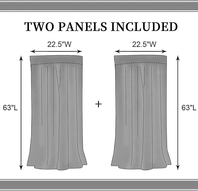 Nautical Curtains, Vintage Marine Coastal Sailboat Compass Anchor Ocean Beach Lighthouse Watercolor Blue Decorative Drapes for Bedroom Living Room Kitchen Bathroom Window 2 Panels, 55"x63" Inch