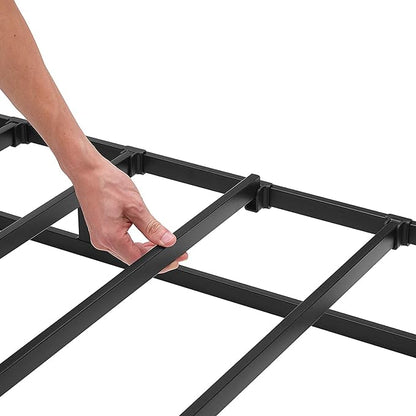 Amazon Basics Smart Box Spring Bed Base, 9-Inch Height Mattress Foundation, Tool-Free Easy Assembly, Cal King, 83"L x 71"W x 9"H, White