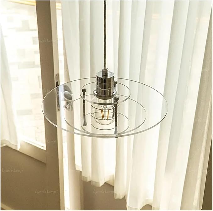 Scandinavian - Chandelier Restaurant bar Study Living Room Study Designer Single Head Glass Chandelier Decoration,Crystal Chandelier, D30cm, YX-336