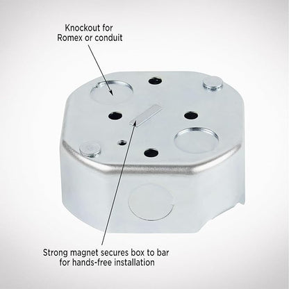Westinghouse 0110000 Saf-T-Brace for Ceiling Fans, 3 Teeth, Twist and Lock,Silver(Pack of 1)