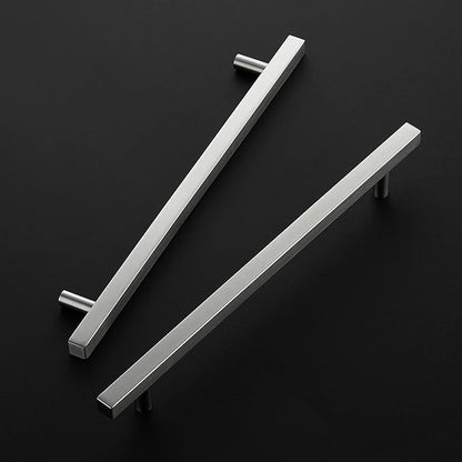 Ravinte Brushed Nickel Cabinet Handles 25 Pack 10 inch Satin Nickel Square Cabinet Pulls Silver Hardware for Kitchen Cabinets 12-1/2 inch Overall Length Stainless Steel Drawer Pulls