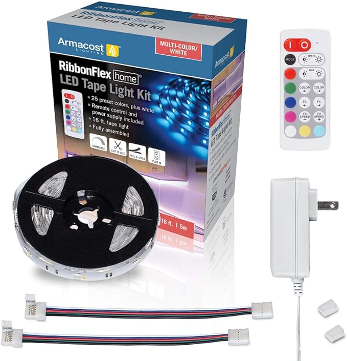 Armacost Lighting 423501 Multi-Color + White LED Tape Light Kit