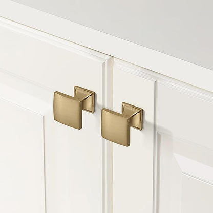 khtumeware 2 Pack 6-1/4 Inch Kitchen Cabinet Handles Brushed Brass Cabinet Pulls Brushed Gold Drawer Pulls Kitchen Cabinet Hardware Kitchen Handles for Cabinets Cupboard Handles Drawer Handles