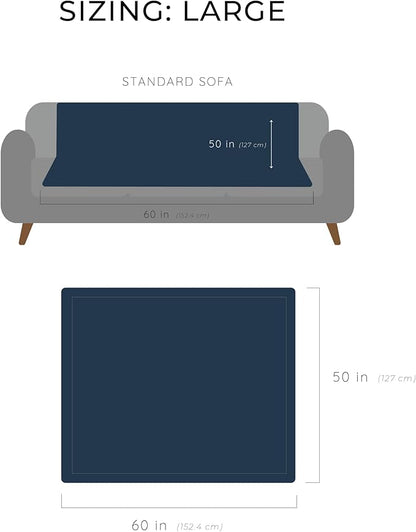 GRACED SOFT LUXURIES Throw Blanket Super Soft Warm Elegant Cozy Comfy Cozy Decorative Textured Faux Fur for Home, Bed, Couch, Sofa, Travel (Large 50" x 60", Blue)