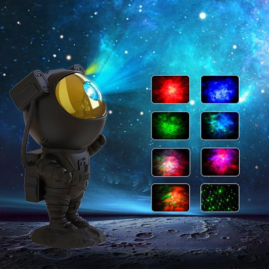 SFOUR Astronaut Galaxy Projector Night Light，Lights for Bedroom,Kids Room Decor Aesthetic, Adjustable Head Angle,Gift for Kids Adults Home Party Ceiling Decor，Christmas Gift