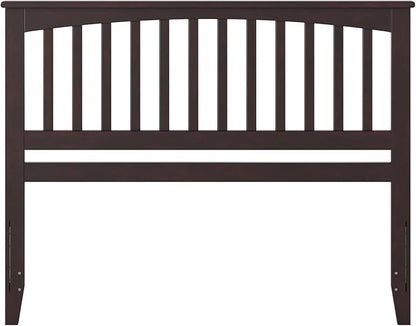AFI, Mission Queen Solid Wood Headboard with Attachable Charger, Espresso