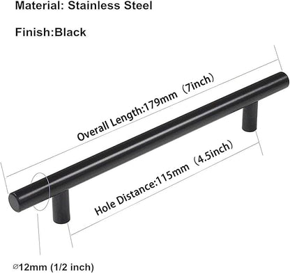 homdiy 20Pack 4.5in Cabinet Handles Black Kitchen Cabinet Pulls Drawer Pulls for Dresser Drawers