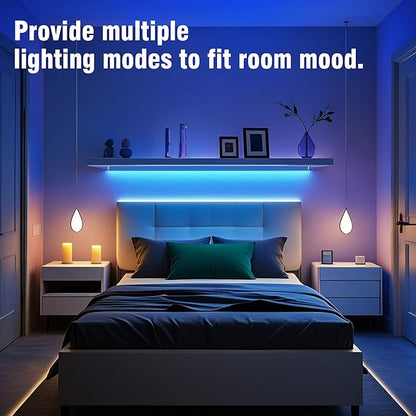 VOLIVO LED Strip Lights 25 FT, App Controlled Bluetooth Led Light Strips Sync with Music, Color Changing Lighting for Bedroom, Home Decoration