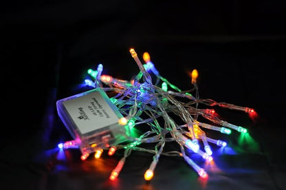 Karlling Battery Operated Christmas Lights,13 ft Short Clear Wire String Led Twinkle Fairy Light for Small Mini Xmas Tree and Wedding Party Indoor/Outdoor Decoration(Multicolor,20 Pack)