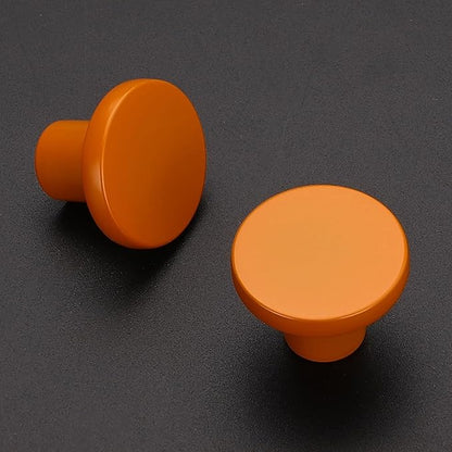 Ravinte 25 Pack Cabinet Knobs Orange Kitchen Cabinet Knobs Round Dresser Drawer Pulls Closet Door Pulls 1-1/5 Inch