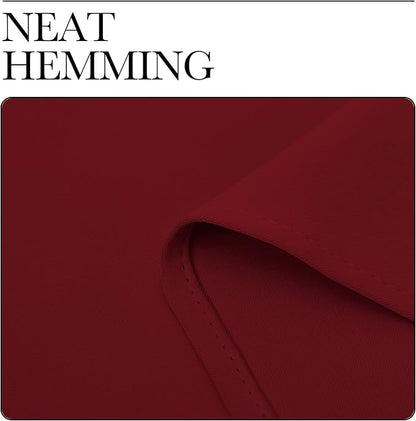 NICETOWN Burgundy Red Blackout Curtains 102 inches Length for Living Room, 2 Panels, 55" Wide, Thermal Insulated Long Drapes for Large Window