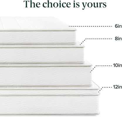 ZINUS 8 Inch Foam and Spring RV Mattress, [New Version], Short Queen for RVs, Campers & Trailers, Smaller, More Convenient WonderBox Packaging, Mattress-in-a-Box
