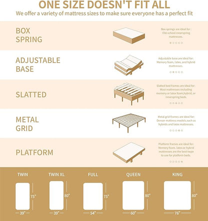 Queen Mattress,12 Inch Queen Size Mattresses Memory Foam Hybrid White Mattress in a Box,with Provide Support and Improve Sleep Mattresses,Medium Firm,CertiPUR-US.