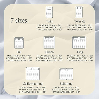 LuxClub 4 PC Sheet Set Bed Sheets Deep Pockets 16" Eco Friendly Wrinkle Free Cooling Machine Washable Hotel Bedding Silky Soft - Baby Blue King