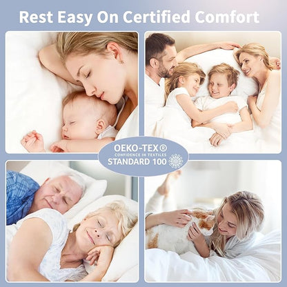 Extra Thick Fitted Mattress Topper - Twin Size | Soft & Cooling Pillow Top Mattress Pad & Protector | Bed Topper for Back Pain, Straps Stretch 6" to 22" Deep