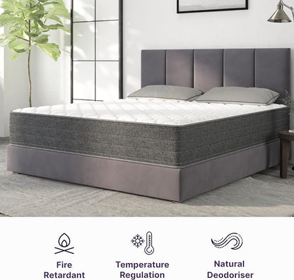 NapQueen Queen Mattress, 12 Inch Victoria Hybrid Cooling Gel Infused Pocket Spring and Memory Foam Mattress, Queen Size Mattress Bed in a Box, CertiPUR-US Certified, Fiberglass-Free Mattress