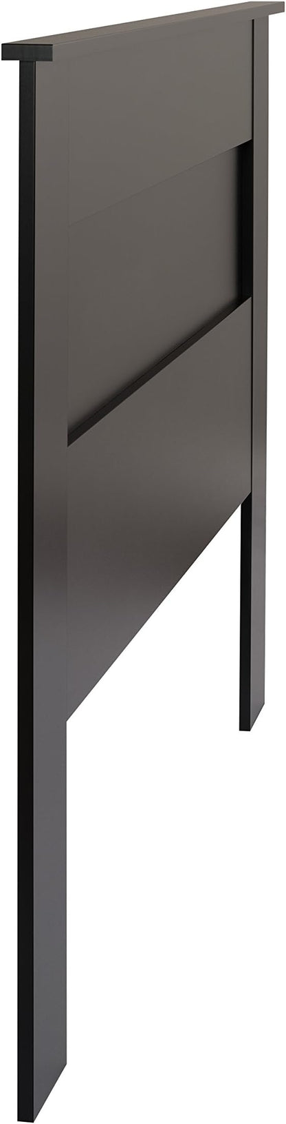 Prepac Stylish Flat Wood Panel Headboard for Queen Size Beds, Simplistic Wooden Queen Headboard 2.25" D x 64.5" W x 48" H, Black, BHFQ-1301-1