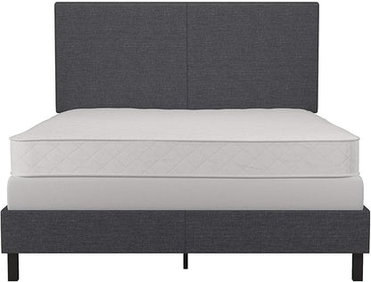 DHP Janford Upholstered Bed, Gray Linen, Full