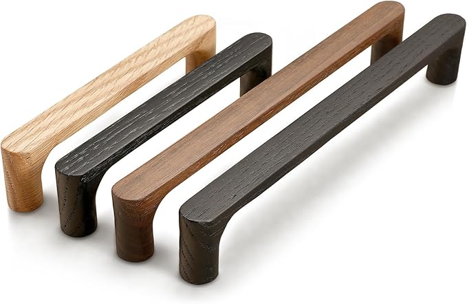 Walnut Round 7-1/2in 2 pcs Wooden Drawer Pulls Handle pulls for cabinets Kitchen Cabinet Drawer pulls Cabinet Door Pull