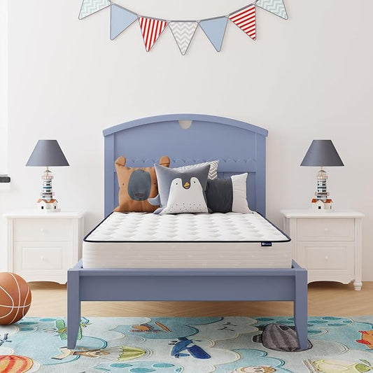 Avenco 6 Inch Twin XL Mattress, Twin Bed Mattresses in a Box, Medium Soft, Breathable Fabric Cover & Adaptive Support, CertiPUR-US Certified, Twin XL Size Mattress in Guest and Kids Bedroom