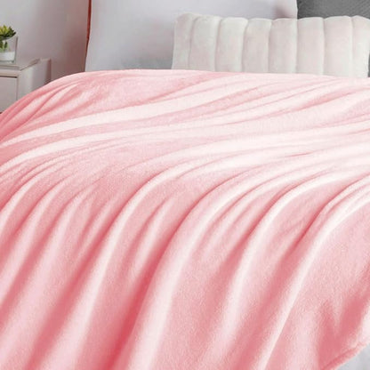 Walensee Fleece Blanket Plush Throw Fuzzy Lightweight (XL-Twin Size 66x90 Pink) Super Soft Microfiber Flannel Blankets for Couch, Bed, Sofa Ultra Luxurious Warm and Cozy for All Seasons