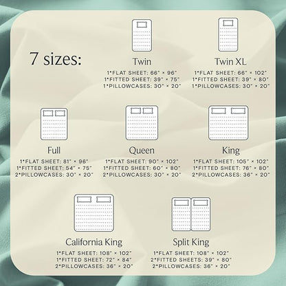 LuxClub 4 PC Full Sheet Set, Breathable Luxury Bed Sheets, Deep Pockets Wrinkle Free Cooling Bed Sheets Machine Washable Hotel Bedding Silky Soft - Light Teal Full