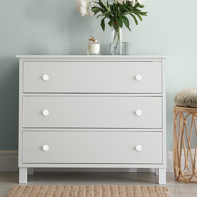 Ravinte 30 Pack Cabinet Knobs White Kitchen Cabinet Knobs Round Dresser Drawer Pulls Closet Door Pulls 1-1/5 Inch