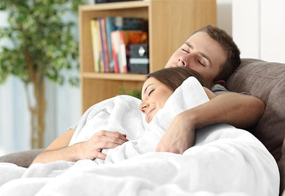 Utopia Bedding Fleece Blanket Throw Size White 300GSM Luxury Anti-Static Fuzzy Soft Microfiber Blanket for Couch, Sofa and Bed (60x50 Inch)