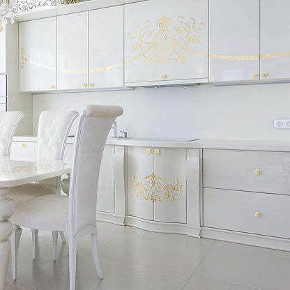 Ravinte 25 Pack Crystal Drawer Knobs - Glass Cabinet Knobs, Diamond Shaped, 30 mm with Gold Base