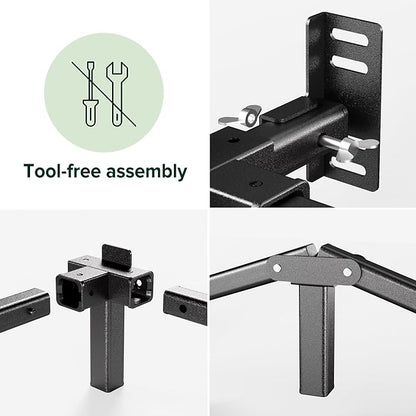 ZINUS 7 Inch Compack® Metal Bed Frame, Support Bed Frame for Box Spring and Mattress Set, Black, Twin
