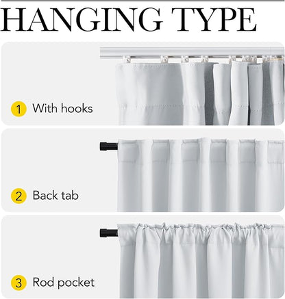 NICETOWN Room Divider Curtain Set with Ceiling Track, Room Darkning Ceiling Track Floor Curtain for Living Room Privacy, Thermal Insulated Drape for Office & Patio, W100 xL96, 1 Panel, Greyish White