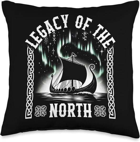 Viking Legacy Of The North Norse Myth Scandinavian Warrior M Throw Pillow
